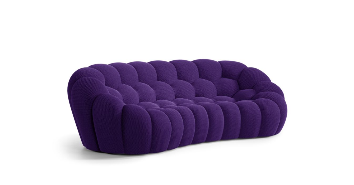 Canapé Bubble Curve Rochebobois - Mauve