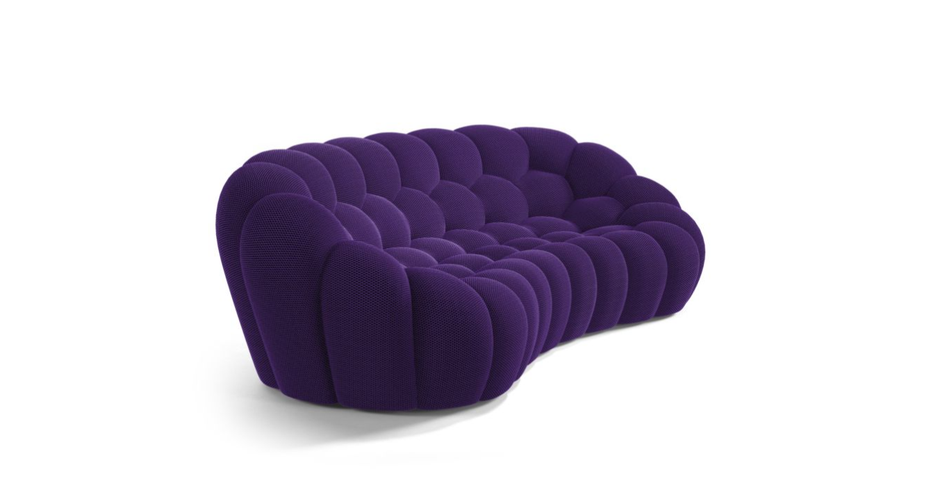 Canapé Bubble Curve Rochebobois - Mauve