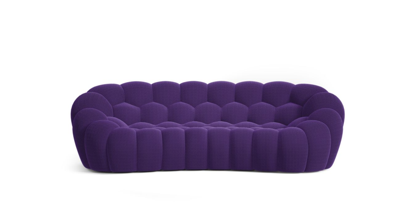 Canapé Bubble Curve Rochebobois - Mauve