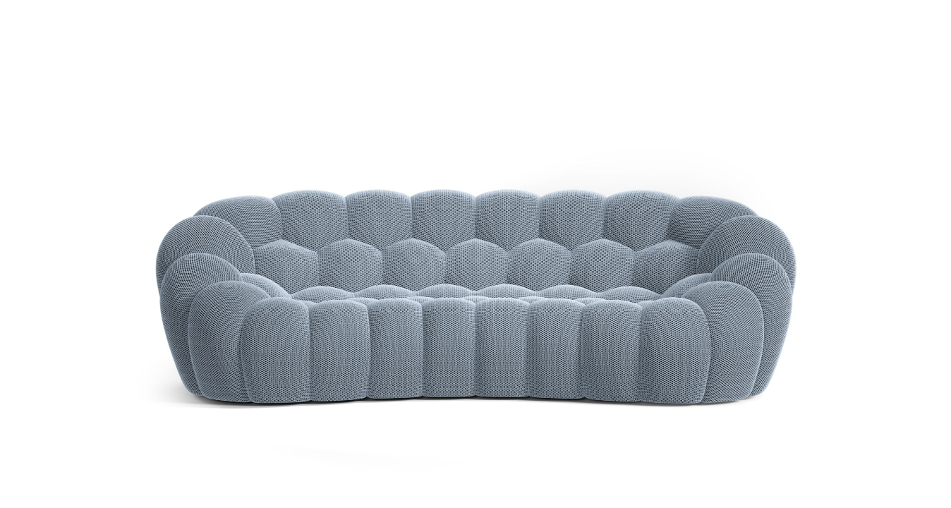 Canapé Bubble Curve Rochebobois - Ardoise