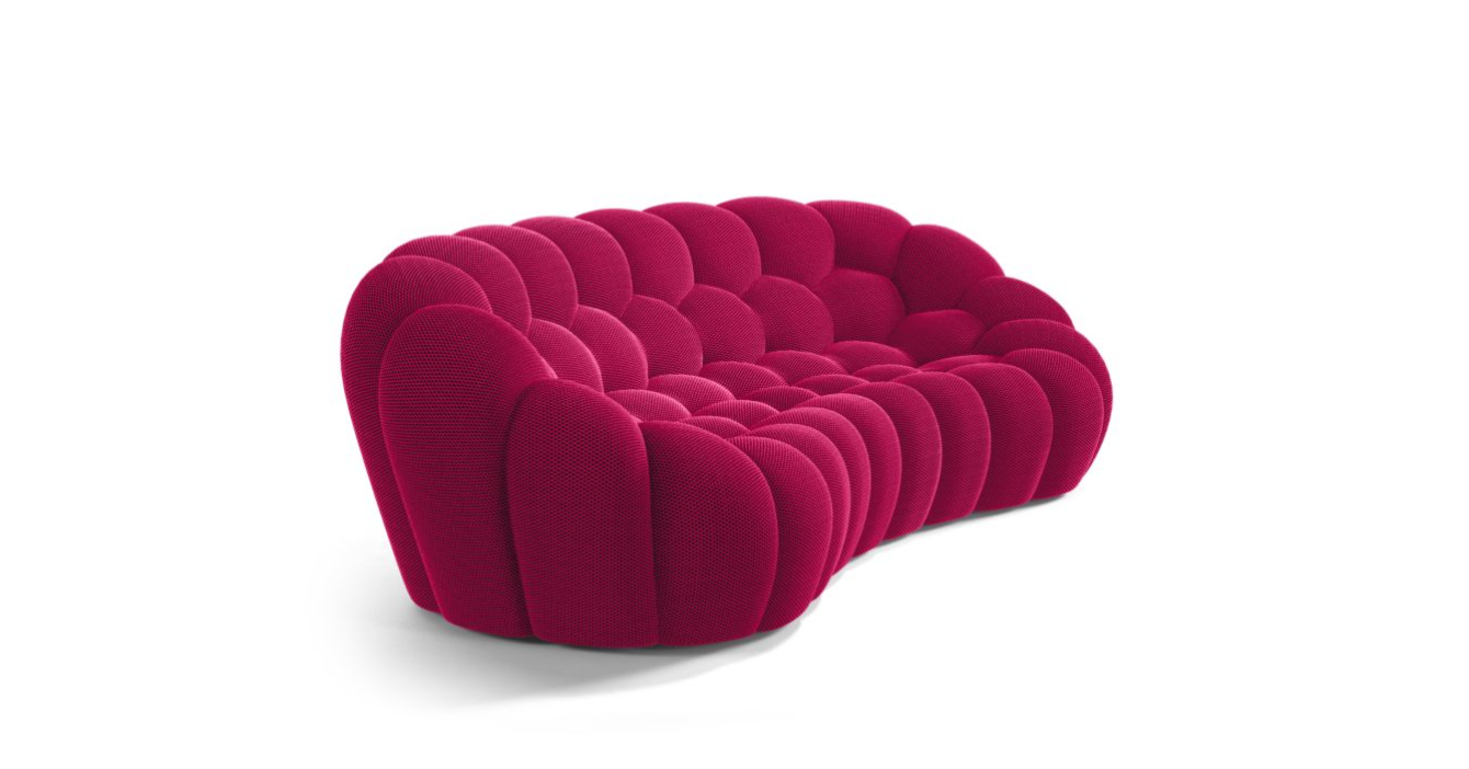 Canapé Bubble Curve Rochebobois - Rose