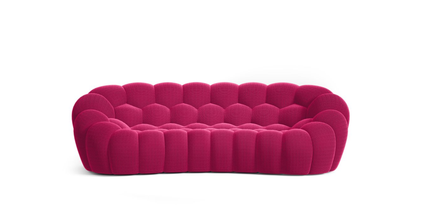 Canapé Bubble Curve Rochebobois - Rose